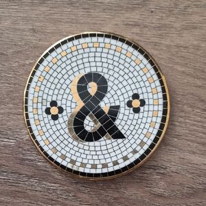 Anthropologie Bistro Mosaic Ampersand Coaster